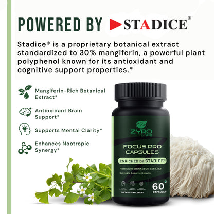 Zyro Life Focus Pro Capsules – Brain Health, Focus & Cognitive Support