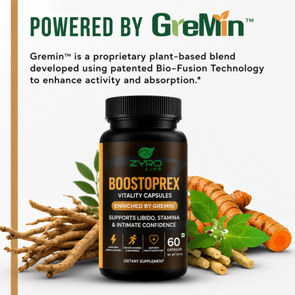 Zyro Life Boostoprex Capsules – Gremin™ Formula for Circulation, Endurance & Muscle Pump Support