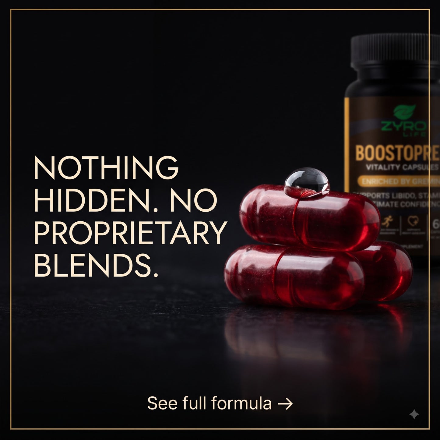 Zyro Life Boostoprex Capsules – Gremin™ Formula for Circulation, Endurance & Muscle Pump Support