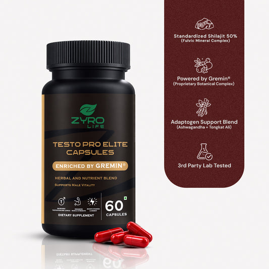 Zyro Life Testo Pro Elite Capsules – Stress Relief, Mood & Energy Support