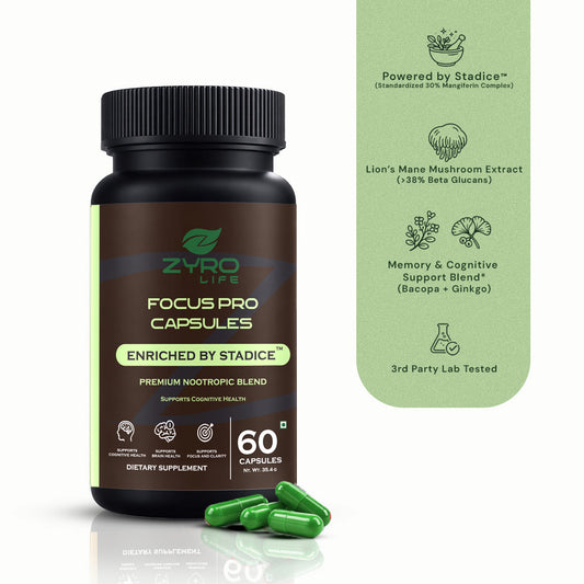 Zyro Life Focus Pro Capsules – Brain Health, Focus & Cognitive Support