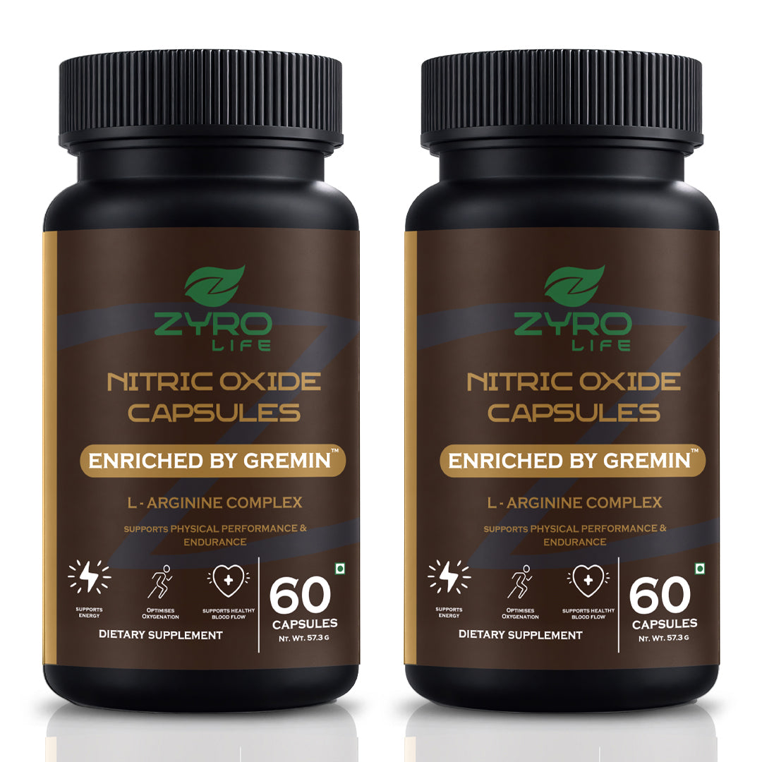 Zyro Life Nitric Oxide Capsules – Gremin™ Formula for Circulation, Endurance & Muscle Pump Support