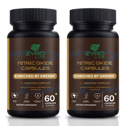 Zyro Life Nitric Oxide Capsules – Gremin™ Formula for Circulation, Endurance & Muscle Pump Support